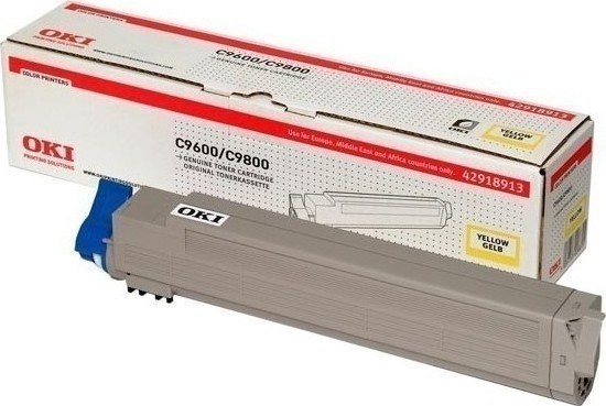 Compatible 42918913 OKI toner Yellow  for C9600